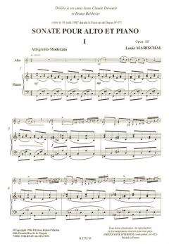 Sonate, opus 52 von L. Marichal 