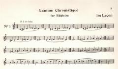 Technique de la gamme pour clarinette 