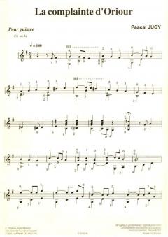 Trois pièces pour guitare von Pascal Jugy 