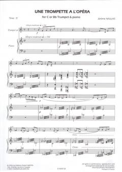 Une trompette à l'opéra von Jérôme Naulais im Alle Noten Shop kaufen