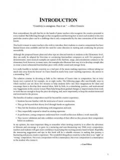 Piano Teacher's Guide To Creative Composition von Carol Klose 