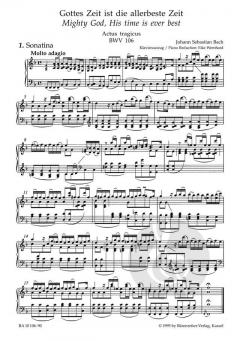Gottes Zeit ist die allerbeste Zeit BWV 106 (J.S. Bach) 