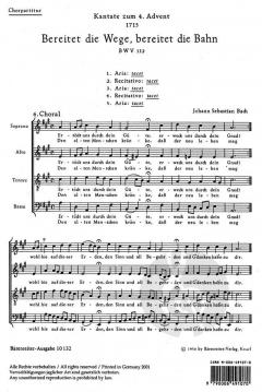 Bereitet die Wege, bereitet die Bahn (Alfred Dürr) 