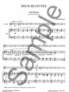 Deux Bluettes pour Clarinette Si B et Piano [éd. Bg] von Bonnard 