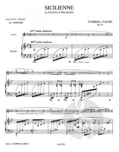 Sicilienne Op. 78 von Gabriel Fauré 