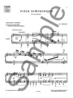 Piece Symphonique en 3 Episodes pour Harpe von Henriette Renie 