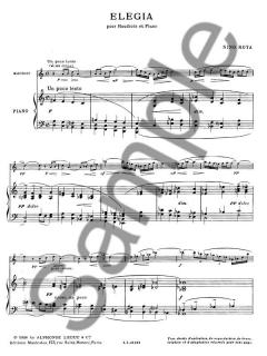 Elegia pour Hautbois et Piano von Nino Rota 
