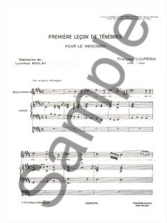 3 Lecons de Tenebres, pour le mercredy von François Couperin 