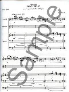 Magnificat (1999) (13') pour Soprano, Violon et Orgue (Naji Hakim) 
