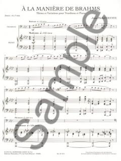 A la Maniere de Brahms von Jean-Michel Defaye 
