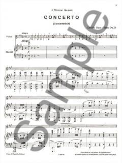 Concerto Op. 20 (Vlon/orchestre) von Camille Saint-Saëns für Violine und Klavier im Alle Noten Shop kaufen