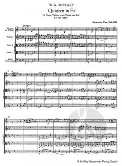 Quintett KV 407(386c) (W.A. Mozart) 