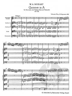 Quintett KV 581 (W.A. Mozart) 