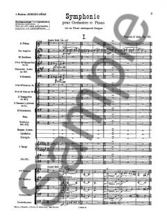 Symphonie Op. 25 'Sur Un Chant - Montagnard Francais' von Vincent d' Indy 