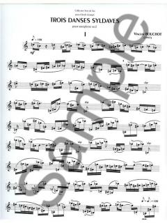 3 Danses Syldaves pour Saxophone Seul von Vincent Bouchot 