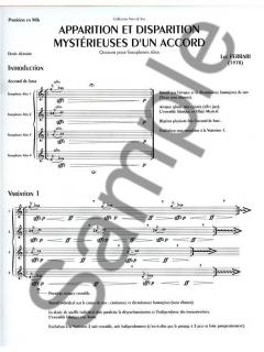 Apparition et Disparition Mysterieuses d'un Accord (6e) von Luc Ferrari 
