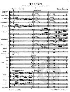 Te deum (1956) von Ernst Pepping 