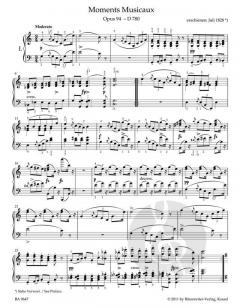 Moment Musicaux op.94 D 780 von Franz Schubert 