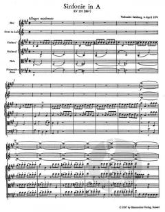 Sinfonie Nr.29 KV 201(186a) von Wolfgang Amadeus Mozart 