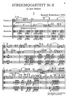 Streichquartett Nr. 2 von Rudolf Kelterborn im Alle Noten Shop kaufen