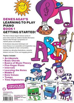 Denes Agay's Learning To Play Piano Book 1 