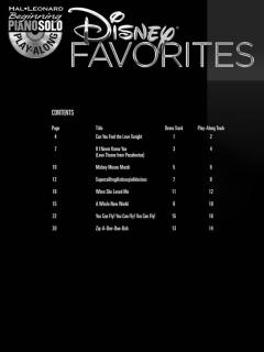 Beginning Piano Solo Play-Along Vol. 1: Disney Favourites 