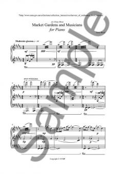 Market Garden and Musicians for Piano von Anne Boyd 