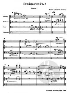 Streichquartett Nr. 3 von Rudolf Kelterborn im Alle Noten Shop kaufen