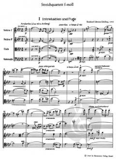 Streichquartett von Reinhard Schwarz-Schilling im Alle Noten Shop kaufen