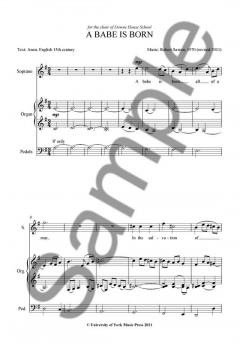 A Babe Is Born von Robert Saxton 