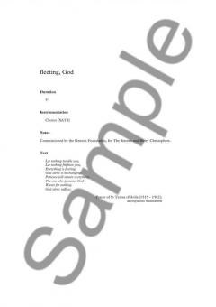 Fleeting, God von Tarik O'Regan 