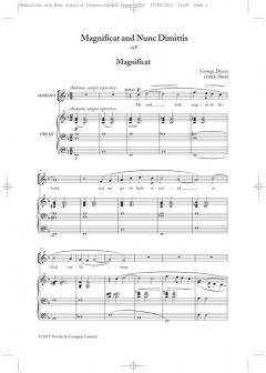 Magnificat And Nunc dimittis In F von George Dyson 