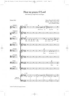 Hear My Prayer, O Lord von Henry Purcell 