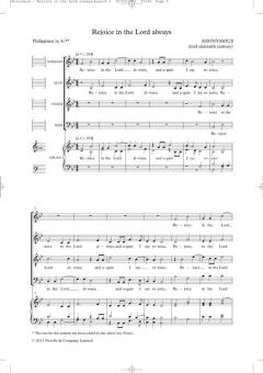Rejoice In The Lord Always (Tudor Anthems) 