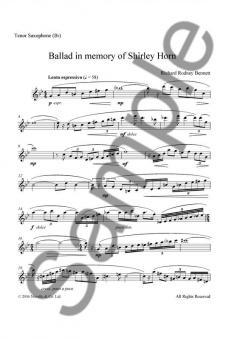 Ballad in Memory of Shirley Horn von Richard Rodney Bennett 