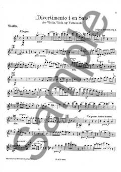 Divertimento Op. 2 von Jorgen Bentzon 