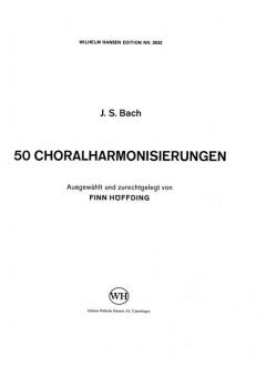 50 Choralharmonisierungen (J.S. Bach) 