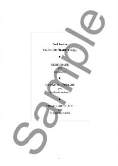 Final Nightshade von Poul Ruders 