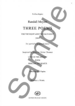 Three Poems von Randall Meyers 
