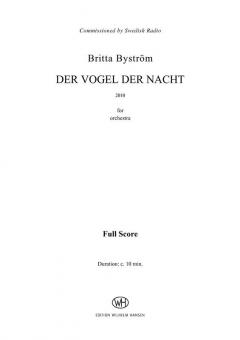 Der Vogel der Nacht von Britta Byström 