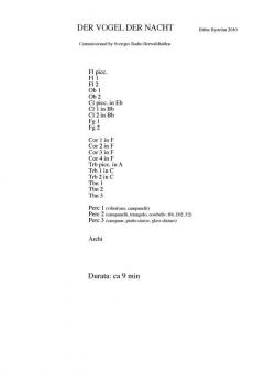 Der Vogel der Nacht von Britta Byström 