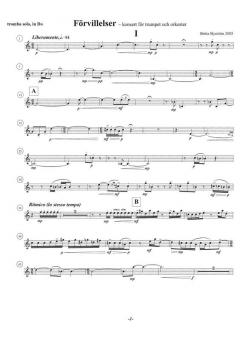 Delusions for Trumpet and Orchestra von Britta Byström im Alle Noten Shop kaufen (Partitur)