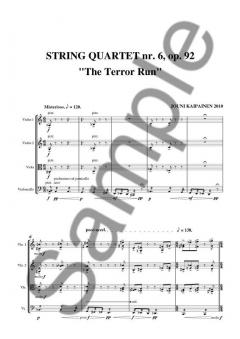 String Quartet No. 6 'The Terror Run' von Jouni Kaipainen 