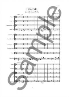Concerto for Viola and Orchestra von Anders Koppel im Alle Noten Shop kaufen (Partitur)
