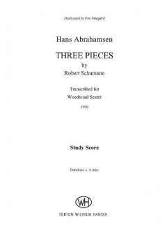 Three Pieces By Schumann (Hans Abrahamsen) 