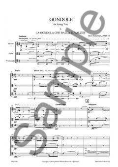 Gondole for String Trio (Study Score) von Bent Sorensen 
