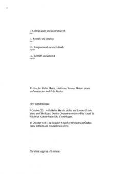 Double Concerto for Violin, Piano and String Orchestra von Hans Abrahamsen 