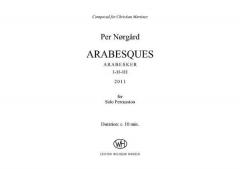 Arabesques For Percussion Solo von Per Norgard im Alle Noten Shop kaufen