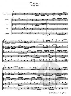 2 Violinkonzerte von Johann Sebastian Bach 