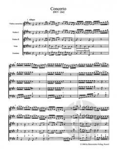 2 Violinkonzerte von Johann Sebastian Bach 